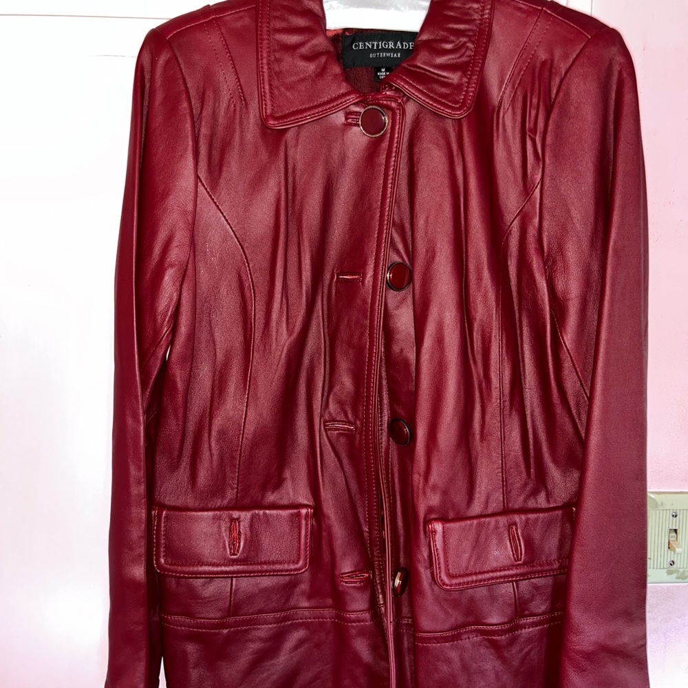 New Leather 3/4 Length Jacket